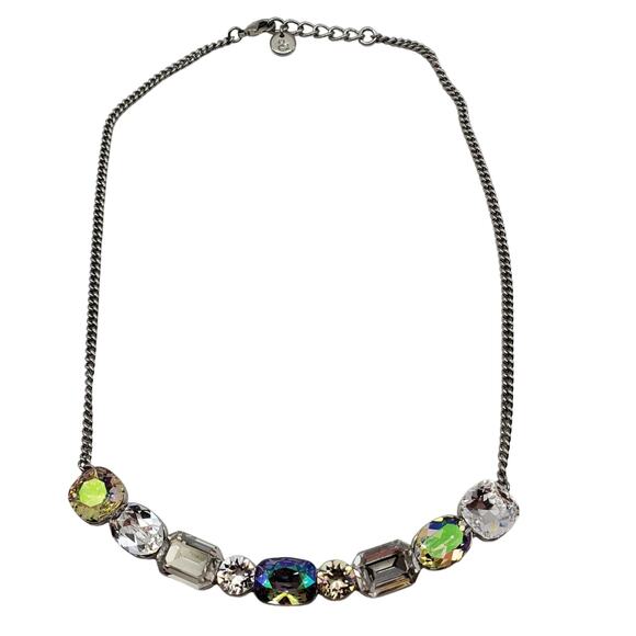 Grace Lola Swarovski Crystal Necklace Collar AB Statement Designer Tennis Choker - Picture 8 of 10